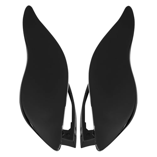 Air Deflector Kit,Side Wings Air Deflectors, Fairing Side Wing Windshield, Black Adjustable Wind Deflectors Compatible for Harley Electra Glide Street Glide Tri Glide Ultra Limited 2014-2024