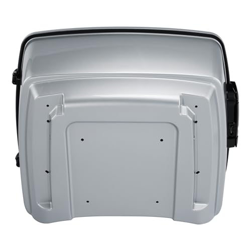 King Motorcycle Trunk Box Fit for Harley Touring 2014-2025 CVO Road King Road Glide Street Glide Electra Glide Ultra Limited Atlas Silver Metallic Pack - color: Atlas Silver Metallic(No Speaker Holes)