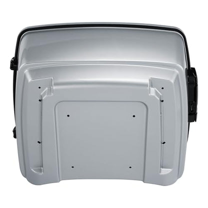 King Motorcycle Trunk Box Fit for Harley Touring 2014-2025 CVO Road King Road Glide Street Glide Electra Glide Ultra Limited Atlas Silver Metallic Pack - color: Atlas Silver Metallic(No Speaker Holes)