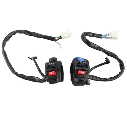 Keenso 7/8inch Motorcycle Handlebar Switch,12V Headlight Turn Horn High Low Beam Start Stop Switch