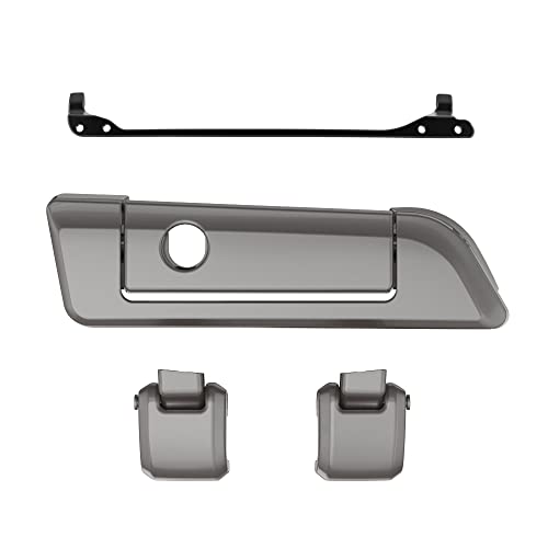 Moto Onfire Billet Silver Tour Trunk Luggage Latches Hinges Fit for AB Harley Touring Razor Chopped King Tour Trunk Luggage - color: Billet Silver