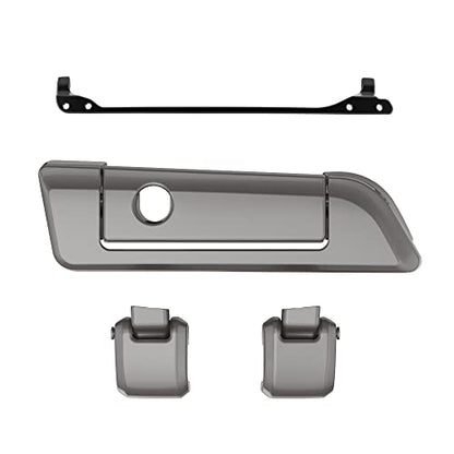 Moto Onfire Billet Silver Tour Trunk Luggage Latches Hinges Fit for AB Harley Touring Razor Chopped King Tour Trunk Luggage - color: Billet Silver