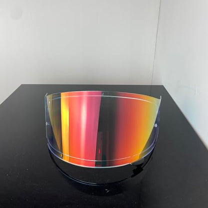 CPB-1V Helmet Shield for GLAMSTER,Replacement Motorcycle Helmet Visor Compatible with GLAMSTER (Revo Clear Red) - color: Revo Clear Red