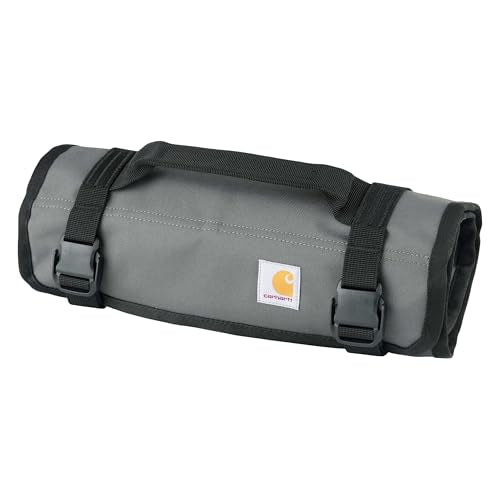 Carhartt Utility Roll Organizer, Durable, Water-Resistant Tool Roll, Gravel, 16 Pocket - color: Gravel, size: 16 Pocket