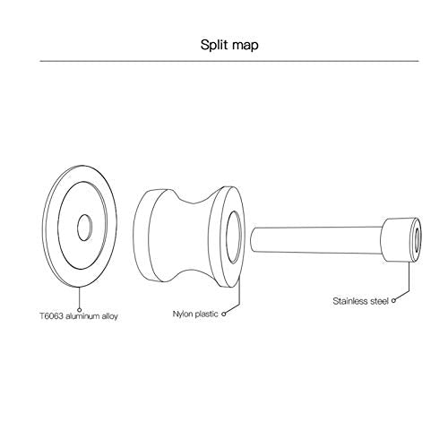 for Suzuki TL1000S / TL1000R All Year TL1000 R S TL 1000 R S 8mm Motorcycle Swingarm Sliders Spools Swingarm Stand Screws Slider Anti-Fall Frame Sliders - color: Black