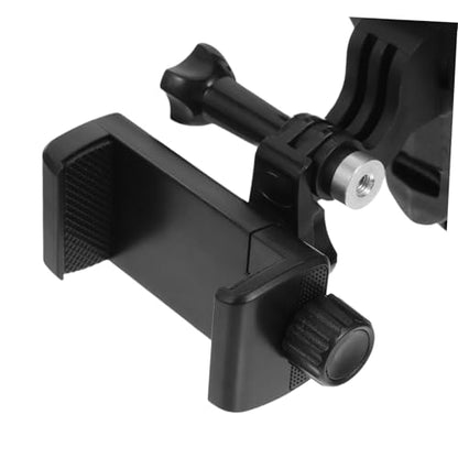 Mikikit Rugged Helmet Camera Mount for Phone Buckle Strap Stable Grip Design for Tough Riding Conditions Reliable Attachment for Uninterrupted Usage - color: Multi