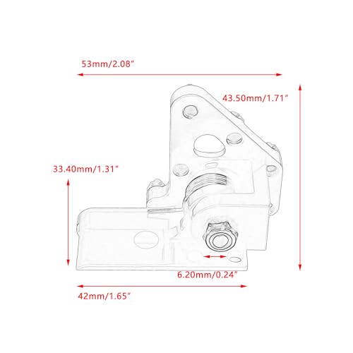 Motorcycle CNC Rear Brake Pedal Lever Step Tip Compatible with Enduro Motocross CRF CR RM RMZ WR YZ YZF EXC SX XC Red