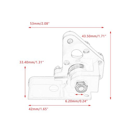 Motorcycle CNC Rear Brake Pedal Lever Step Tip Compatible with Enduro Motocross CRF CR RM RMZ WR YZ YZF EXC SX XC Red