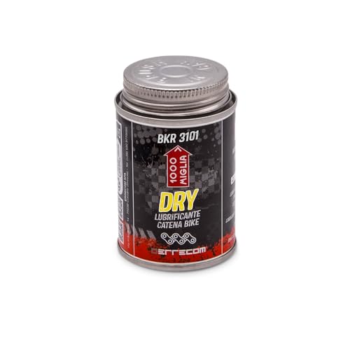 Errecom 1000 Miglia BKR 3101-4 fl oz (120 mL) Can, Dry Lube Bike Chain, for Dry and Dusty Weather Conditions, Brush Included - color: DRY - 4 fl oz (120 mL) Can