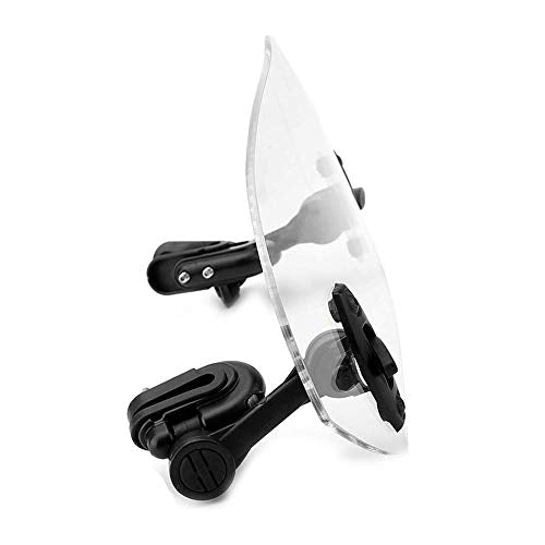 Adjustable Clip On Windscreen Windshield Extension Spoiler Wind Deflector Adjustable Lockable For Motorcycle