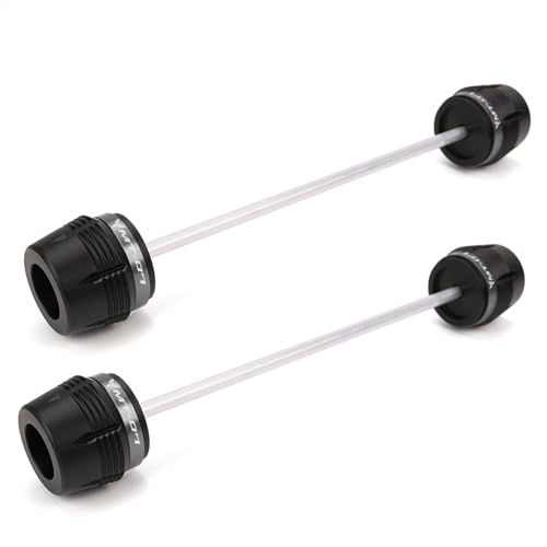MOWOK Fit For Yamaha MT07 MT-07 FZ 07 FZ07 2014-2021 2022 2023 2024 Motorcycle Accessories Frame sliders Front Rear Wheel Axle Fork Sliders Protection Crash Protector (Grey) - color: Grey