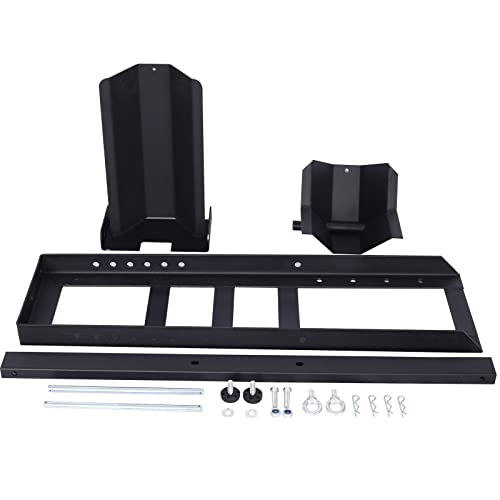 Adjustable Motorcycle Wheel Chock, Heavy Duty Motorcycle Stand 1800 Lbs Weight Capacity (Black) - color: Black