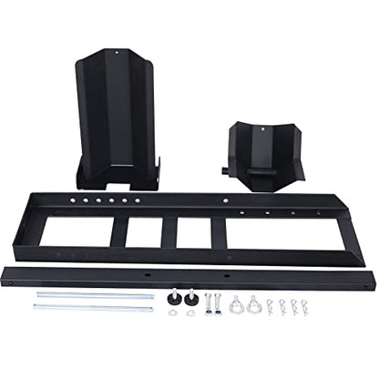 Adjustable Motorcycle Wheel Chock, Heavy Duty Motorcycle Stand 1800 Lbs Weight Capacity (Black) - color: Black