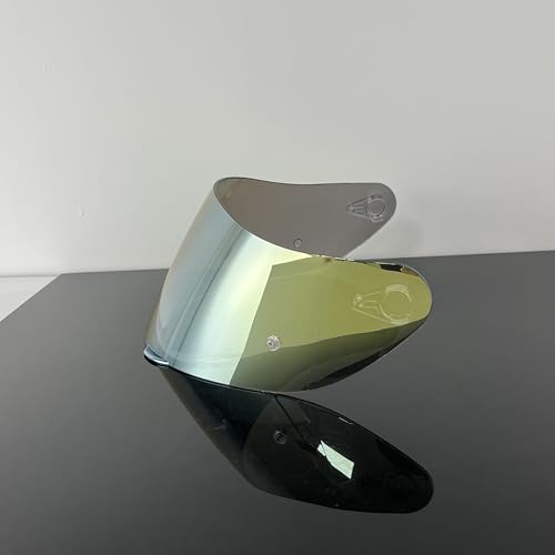 902 Helmet Visor Replacement,Motorcycle Helmet Face Shield for ILM 902,902L,902BT (Revo Clear Gold-Day&Night Use) - color: Revo Clear Gold-day&night Use