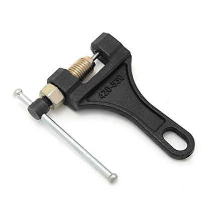 Universal Chain Breaker Riveting Tool Kit for Motorcycle, Dirt Bike, ATV Heavy Duty Tool for 420 520 525 530 Bike Chains
