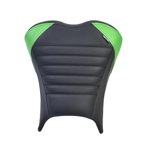 for ninja400 Z400 18-24 Front Driver Seat Cushion(Front Seat-Green) | Upgrade Soft PU leather Anti-slip Pillion Saddles Seat Covers Cushion Cover Pillion Pad Set Front Driver Rider Seat - color: Front Seat-Green