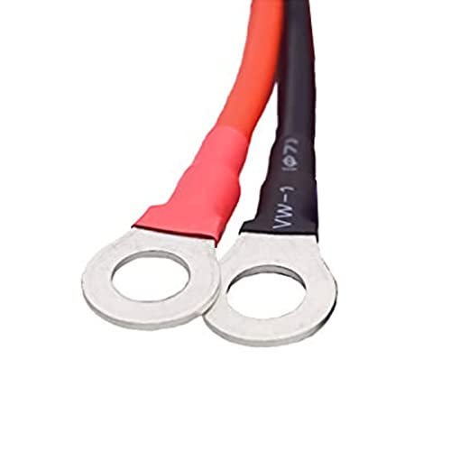 EC5 to O Ring Terminal Extension Cable EC5 Female Plug Connector Cable for RC Car ESC Jump Starter Emergency Power Cord Automotive Emergency Battery and More- (10AWG/50cm/1.6ft)