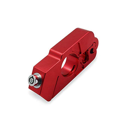 BAIONE Motorcycle Grip Lock Handlebar Throttle Security Lock Anti-Theft Scooters fit for ATV Motorcycles Dirt Street Bike (Red) - color: Red