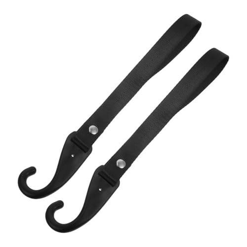 PRETYZOOM 2Pcs Motorcycle Holder with Hooks Punch Installation Handlebar Strap for Keys Gloves Accessories Durable Material for Clean Intact Motorcycle