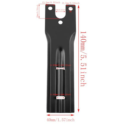 TAODAN 2PCS Bicycle Flag Pole Fleet Advertising Safety Car Flag Metal Pole Bicycle Flag Holder L Shape Flag Pole Mounting Bracket for Motorcycle Dirt Bike Flag Bracket Accessories Black
