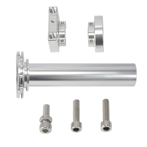 0012 1PCS Motorcycle Throttle Assist Twist Accelerator Handle Grip for ATV Pit Dirt Bike Motocross 7/8'' Handlebar Aluminum CNC Silver
