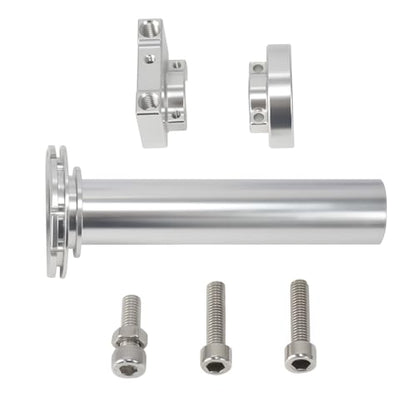 0012 1PCS Motorcycle Throttle Assist Twist Accelerator Handle Grip for ATV Pit Dirt Bike Motocross 7/8'' Handlebar Aluminum CNC Silver