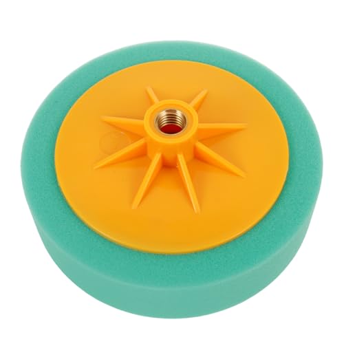 CHILDWEET Polishing Sponge Pads Buffing Sponge Drill Attachment 6-inch Green Polyester Honeycomb Car Detailing Wax Applicator Pad for Mirror Finish