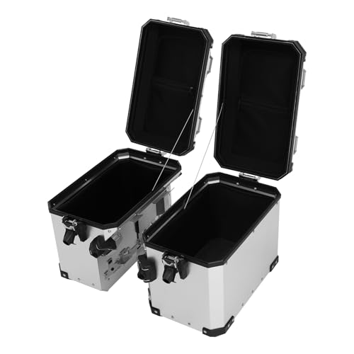 XMT-MOTO 48L Saddlebags Panniers Side Case Luggage Bag Fit For BMW R1200GS R1250GS Sliver