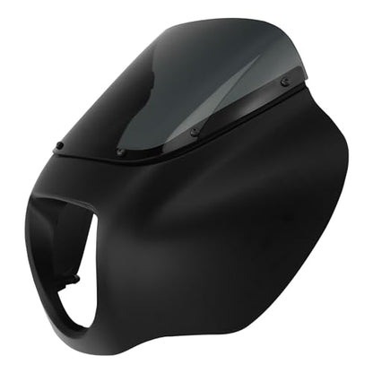 Front Headlight Quarter Fairing Windshield Fit For Harley Softail Low Rider FXLR S FXLRS 2018-2025 Street Bob FXBB FXBBS 2018-2025 Softail Standard FXST 2020-2024 Black Denim - color: Fairing Black Denim