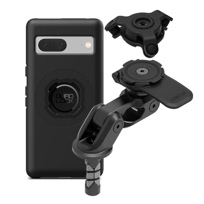 Quad Lock Motorcycle Fork Stem Mount PRO Kit with Vibration Dampener and MAG Phone Case for Pixel 7 - size: Pixel 7
