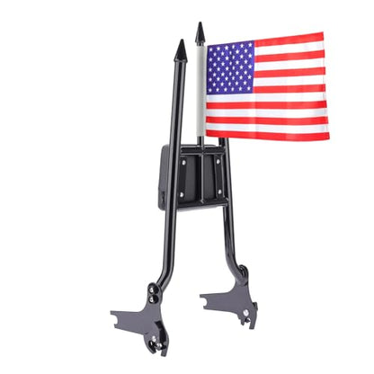 27 inch Motorcycle Rear Passenger Sissy Bar Backrest, Detachable Cushion Pad Fit for Harley Touring Road King Street Glide Road Glide Electra Glide 1997-2008 (Black) - color: Black