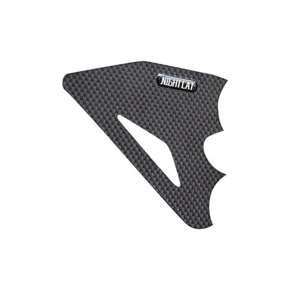 NIGHT CAT Carbon Fiber Heel Guard Rearset Foot Mount Platess,Motorcycle footpeg protections,compatible with Ninja 400 Ninja 500(Carbon fiber pedal guard) - color: Carbon fiber pedal guard