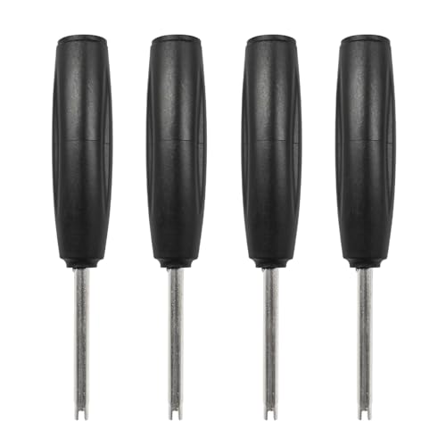 4PCS Tire Valve Core Torque Tool, Single Head Valve Core Removal Tool, Schrader Valve Core Remover Installer Tool to Avoid TPMS Damage, Auto Tire Repair Tool (4Pcs Valve Core Torque Tool) - size: 4Pcs Valve Core Torque Tool