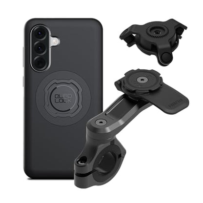 Quad Lock Motorcycle Handlebar Mount PRO Kit with Vibration Dampener and MAG Phone Case for Galaxy A56 - size: Galaxy A56