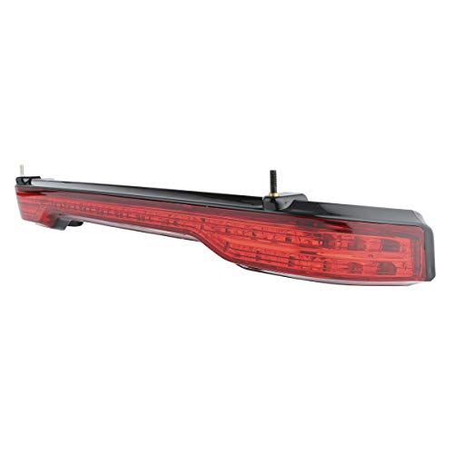 TCMT King Tour Trunk Brake Turn Tail Light Wrap Fits For Harley 2014-2025 Road King Road Street Electra Glide Tri Glide Ultra Limited Pack - color: Red Lens Black Housing A, size: Single Light