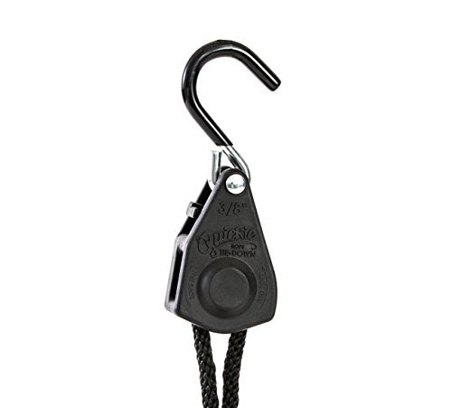 Quickie Tie Down 3/8" Original Quickie Rope Tie-Down w/ 12ft Rope, 500 lbs Working Load Limit