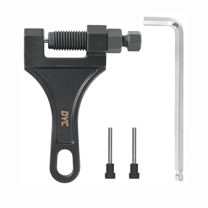 DYC Chain Breaker Tool 420-530 (Separate Pin Design) with 2 Replaceable Cutting Pins & Hex Key for 40/410/415/420/428/50/520/525/530 Roller Chains, Motorcycle ATV Mini Bike Dirt Bike Go Kart Bicycle - size: Chain Breaker 420-530