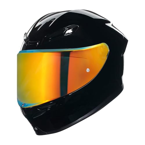 K6 Helmet Shield Visor Replacement Face Shield Compatible with K6 K6S Motorcycle Helmet Accessories (Chrome Red) - color: Chrome Red