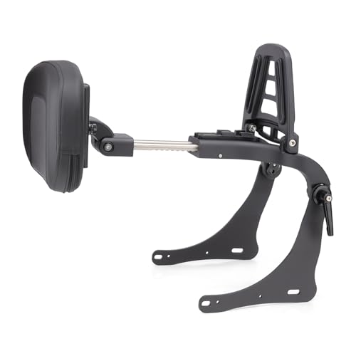 Motorcycle Multi Purpose Adjustable Sissy Bar, Driver/Passenger Backrest Pad with Folding Luggage Rack Mount Kit for Kawasaki Vulcan S 650 2015-2016, Vulcan S EN 650 2017-2024