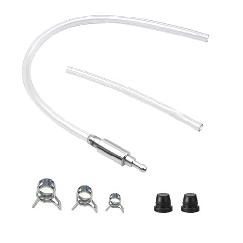 Brake Bleeder Hose with One Way Check Valve, Universal Brake Fluid Bleeding Tool Kit for Car Motorcycle Clutch, Brake Bleeder Tool for Hydraulic System Bleeding, Soft Tube with Metal Clips (1PC) - size: 1PC