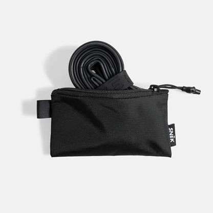 Snēk Small Parts Pouch for Bikes | Durable Organizer Bag for Tire Levers, Valve Cores, Patch Kit, Multi-Tool, Compact Accessories |Travel and Cycling Gear Bag | Black
