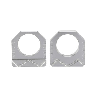 Dirt Bike Rear Axle Block CNC Motorcycle Chain Tensioner Adjuster for KX450F 16-18 KX250F 17-19 KX250 KX450 19-24 KX250X KX450X 22-24 Silver - color: silver