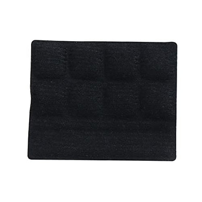 6PCS Chin Pads Foam Pad Set Strap Padding Replacements Universal Cushion Mats for Cycling Bike Bicycle Motorcycle Road Racing Riding Helmet - color: Black 6PCS