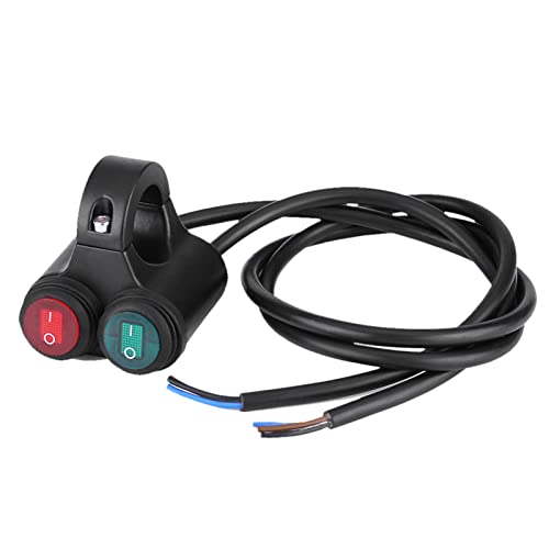 Universal 22mm Motorcycle Handlebar Headlight Switch,Handlebar Brake Fog Lights Switch for Motorcycle (D) - color: D