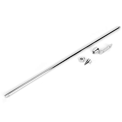Motorcycle Flagpole, Universal Motorcycle Auto Flagpole Rear Luggage Rack Mount Flag Pole Accessory Car Flagpole (Electroplated Silver)