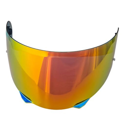 HJ-33 Helmet shield Replacement,Motorcycle Helmet Visor Compatible with HJC i90,i91 (Deep Gold Red) - color: Deep Gold Red