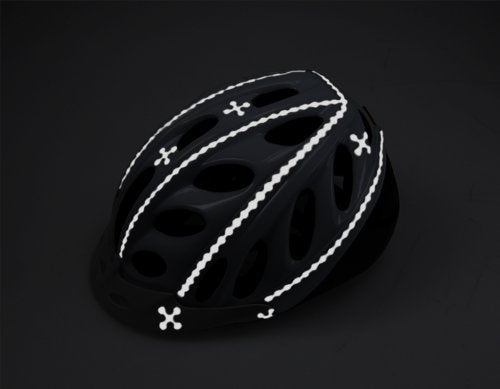RydeSafe Reflective Decals - Hexagon Kit - Large - color: Black