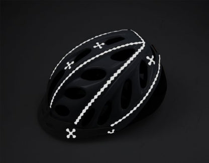 RydeSafe Reflective Decals - Hexagon Kit - Large - color: Black
