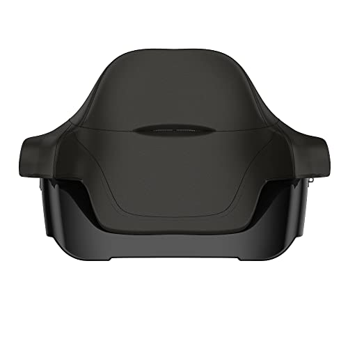Advanblack 2024 Road Glide Vivid Black King Tour Trunk Pack Vechicle Bag Compatible with Motorcycle Harley Touring CVO Road Glide, Street Glide, 2023.5 2024 2025 Mounting Rack, Full Backrest & Liners - color: Vivid Black