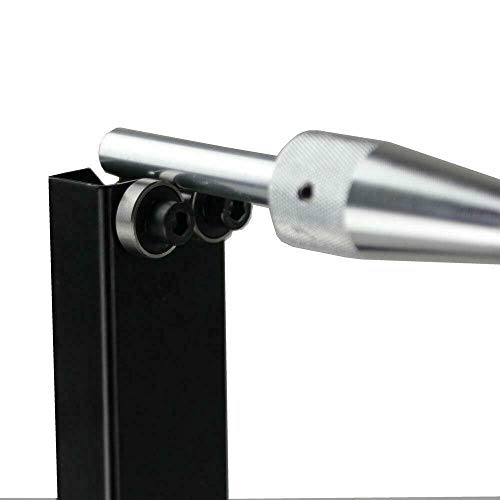 SUNROAD Motorcycle Wheel Balancer Stand, Precision Static Tire & Rim Balancing Truing Stand for Garage Workshop, Heavy Duty Steel, Black